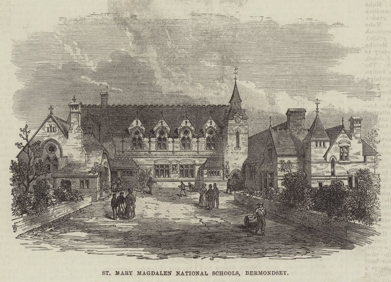 St Mary Magdalen Nationale Scholen, Bermondsey door Frank Watkins