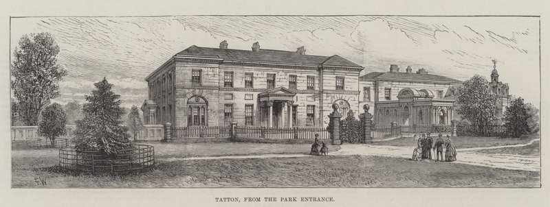 Tatton, vanaf de parkentree door Frank Watkins