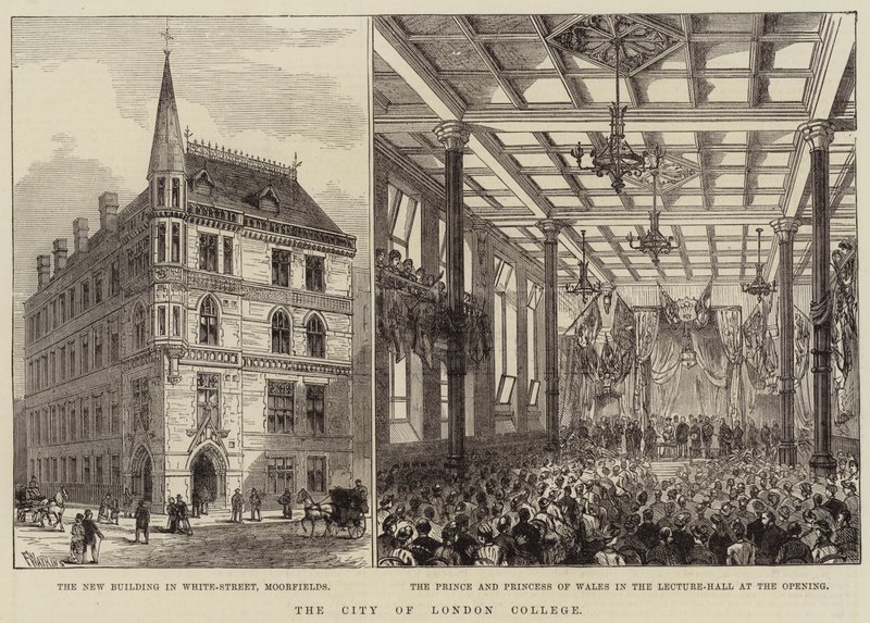 De City of London College door Frank Watkins