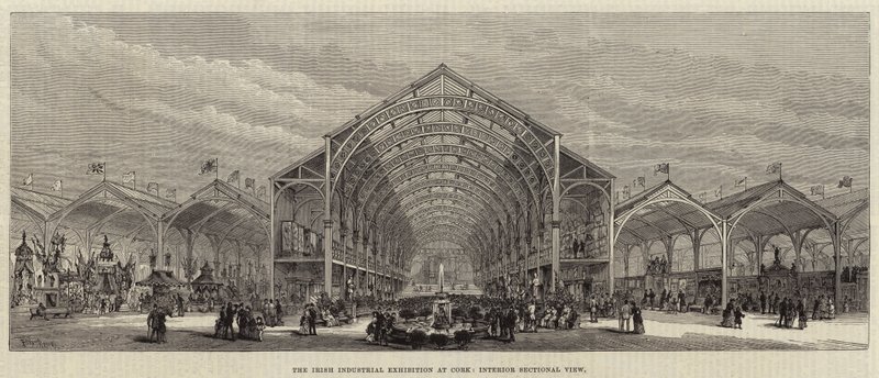 De Ierse Industriële Tentoonstelling in Cork, Interieur Sectie door Frank Watkins