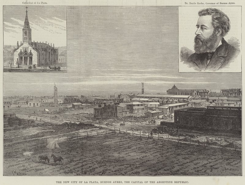 De Nieuwe Stad La Plate, Buenos Ayres, de Hoofdstad van de Argentijnse Republiek door Frank Watkins