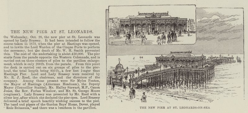 De nieuwe pier in St Leonards-on-Sea door Frank Watkins