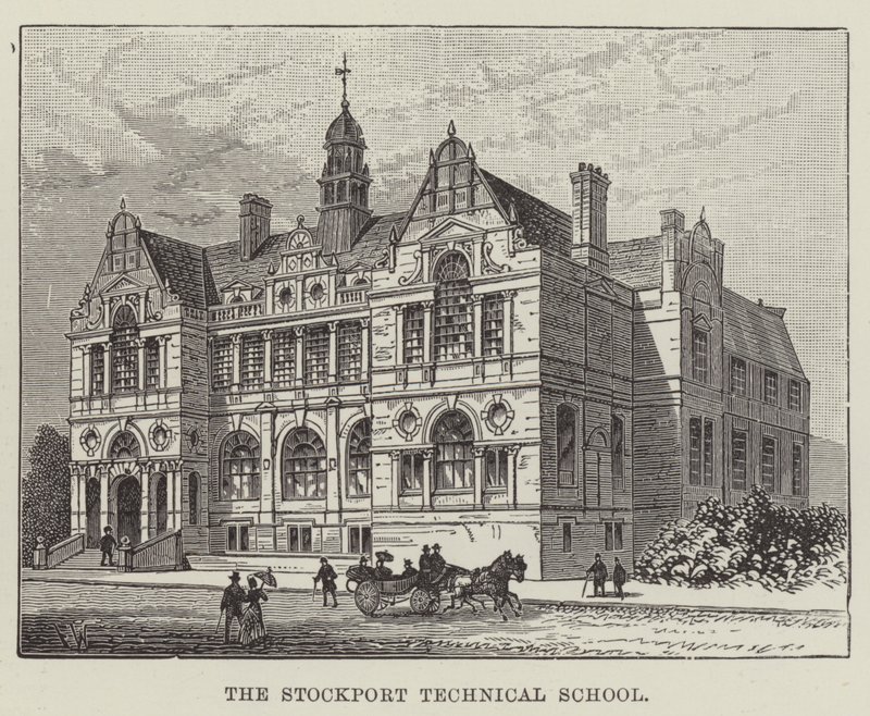 De technische school van Stockport door Frank Watkins