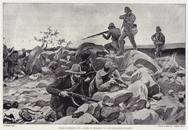 Boeren verrast op een kopje bij Belmont door de Grenadier Guards door Frank (after) Dadd