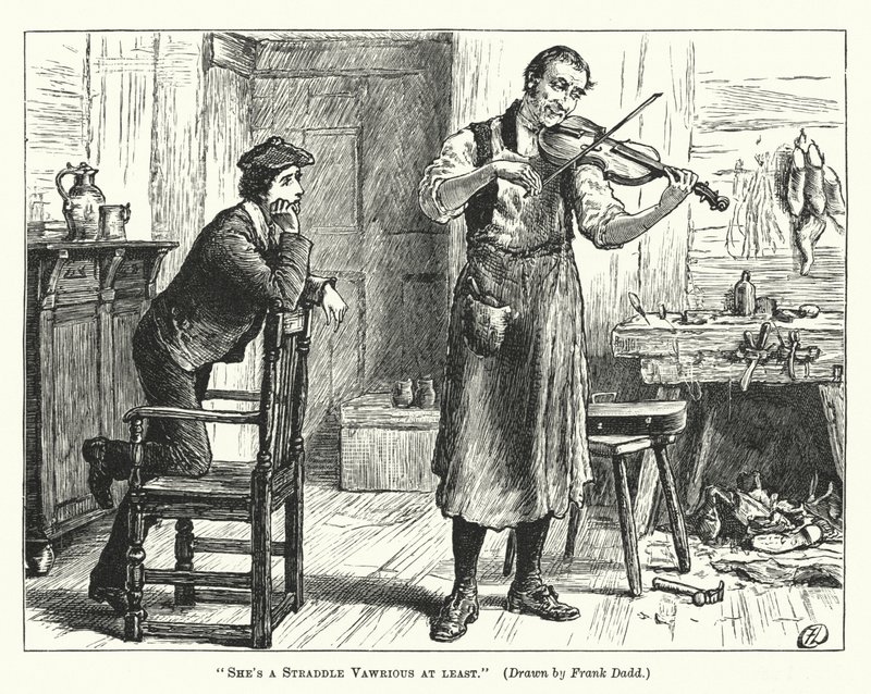 Ze is op zijn minst een Straddle Vawrious (gravure) door Frank (after) Dadd