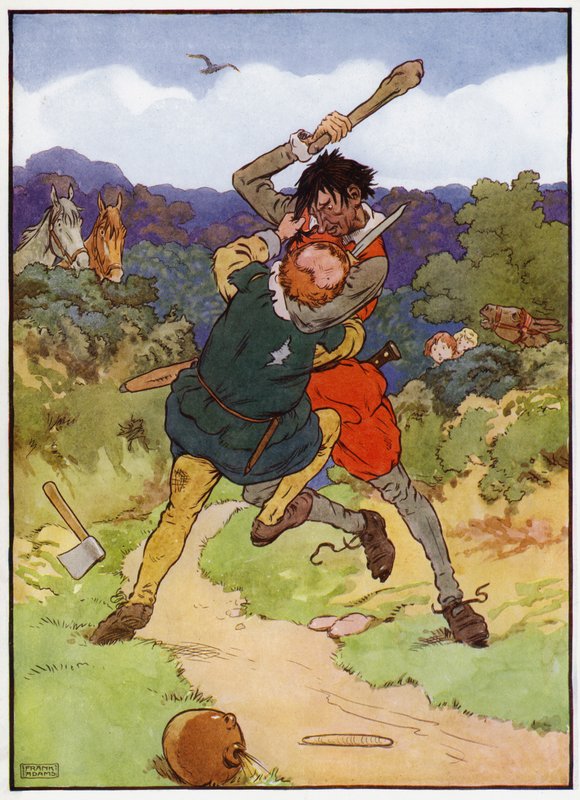 Illustratie voor Babes in the Wood door Frank Adams