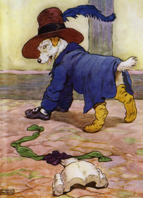 Illustratie voor Old Mother Hubbard door Frank Adams