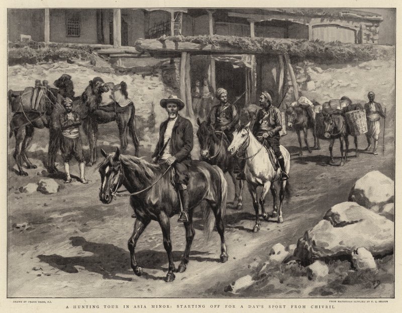 Een jachttour in Klein-Azië, vertrek voor een dag sport vanuit Chivril door Frank Dadd