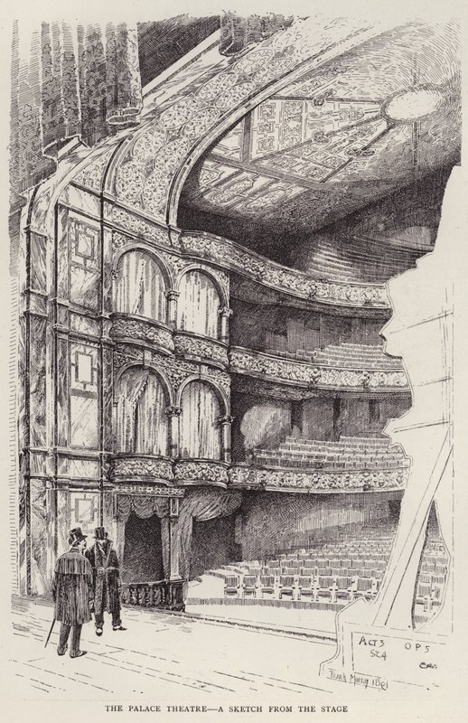 Interieur van het Palace Theatre, Londen door Frank Murray
