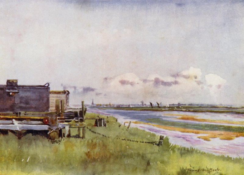 Norfolk Broads: Yarmouth vanuit Breydon door Frank Southgate