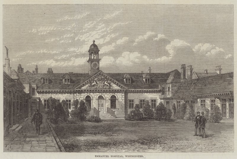 Emmanuel Hospital, Westminster door Frank Watkins