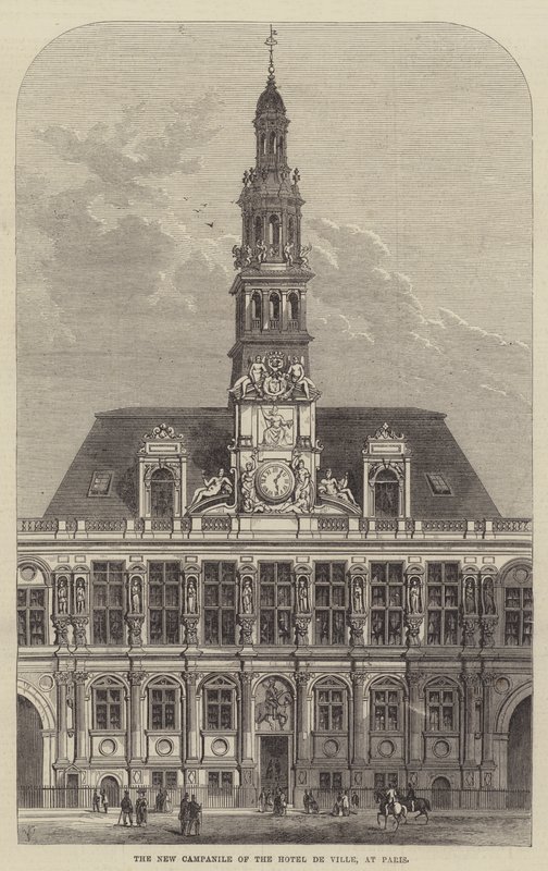 De Nieuwe Campanile van het Stadhuis, in Parijs door Frank Watkins