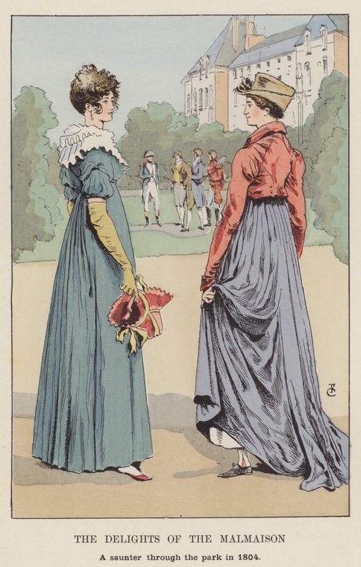 De geneugten van de Malmaison, een wandeling door het park in 1804 door François Courboin
