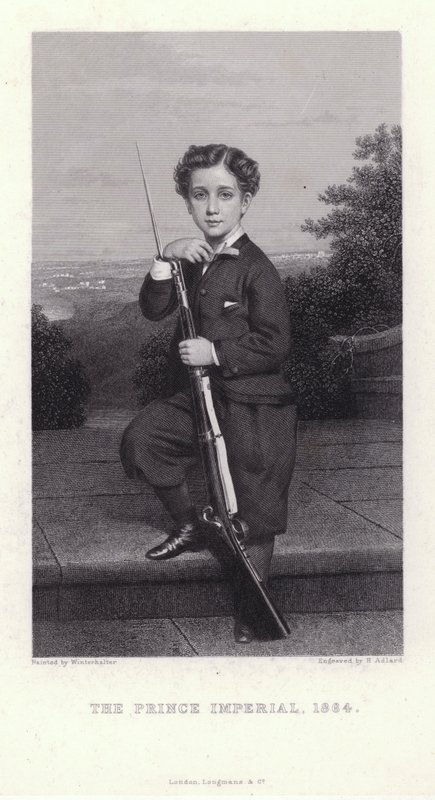 Napoleon, Prins Imperial, zoon van keizer Napoleon III van Frankrijk door Franz Xaver  Winterhalter (after)