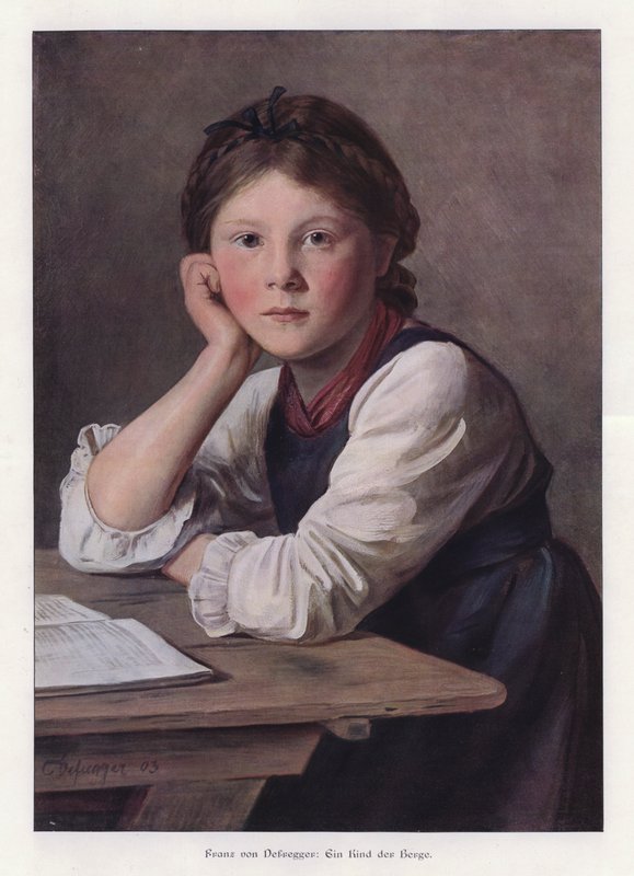 Een kind van de bergen door Franz von Defregger