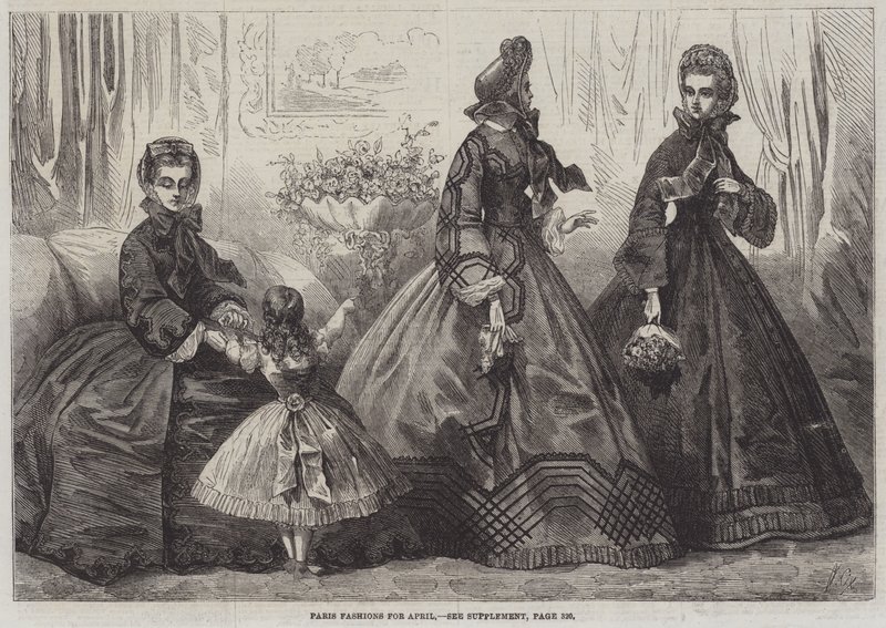 Parijse Mode voor April door Frederic Theodore Lix