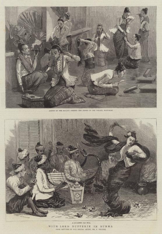Met Lord Dufferin in Birma door Frederic Villiers