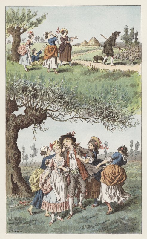 Nous etions trois filles door Frederic Theodore (after) Lix
