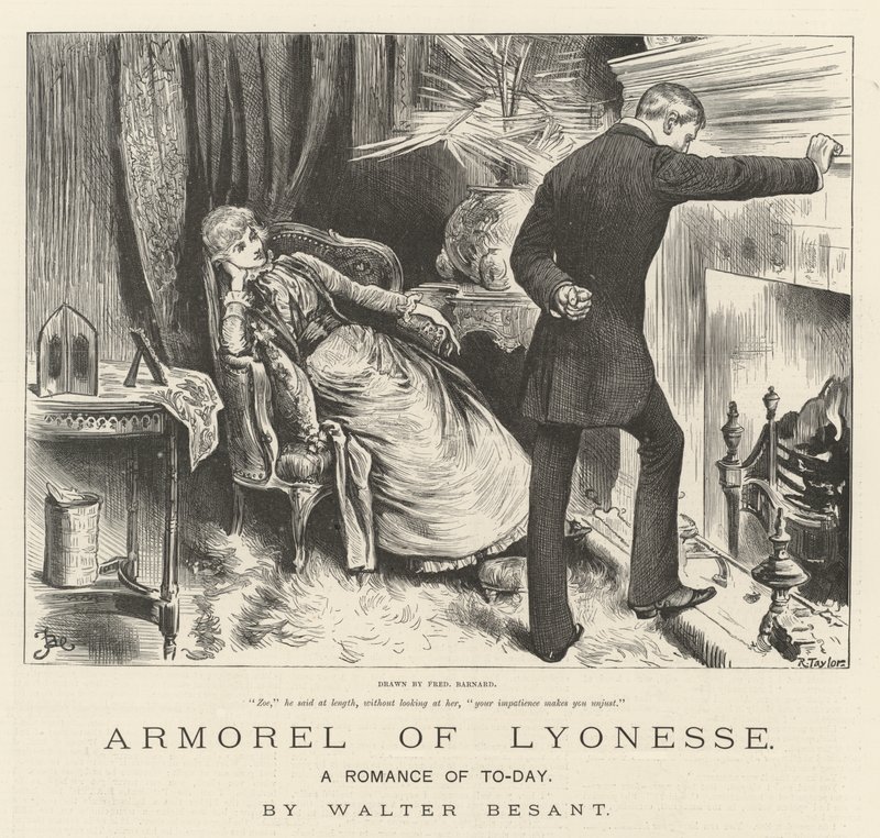 Armorel van Lyonesse, Een Romantiek van Vandaag, door Walter Besant door Frederick Barnard