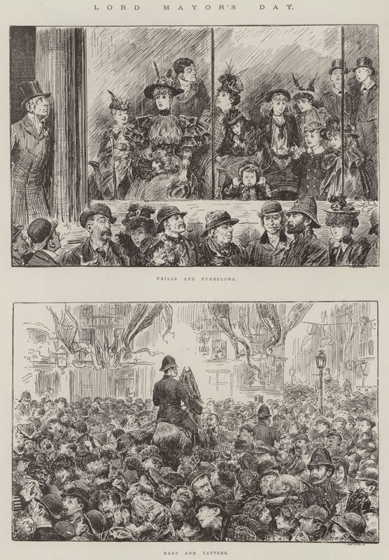 Dag van de Lord Mayor door Frederick Barnard