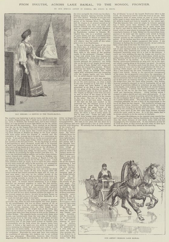 Van Irkoetsk, over het Baikalmeer, naar de Mongoolse grens door Frederick Pegram