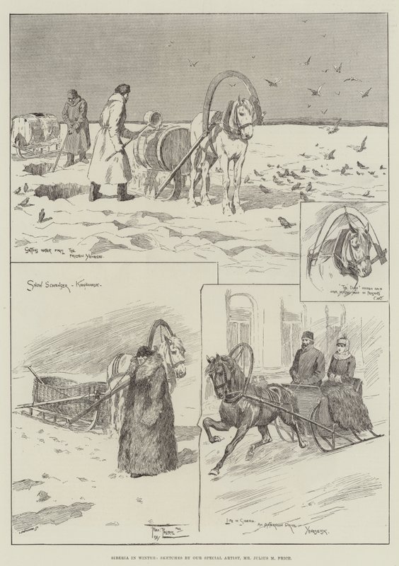 Siberië in de Winter door Frederick Pegram