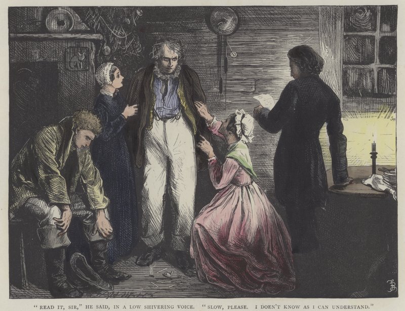 Illustratie voor David Copperfield door Frederick L. Bernard