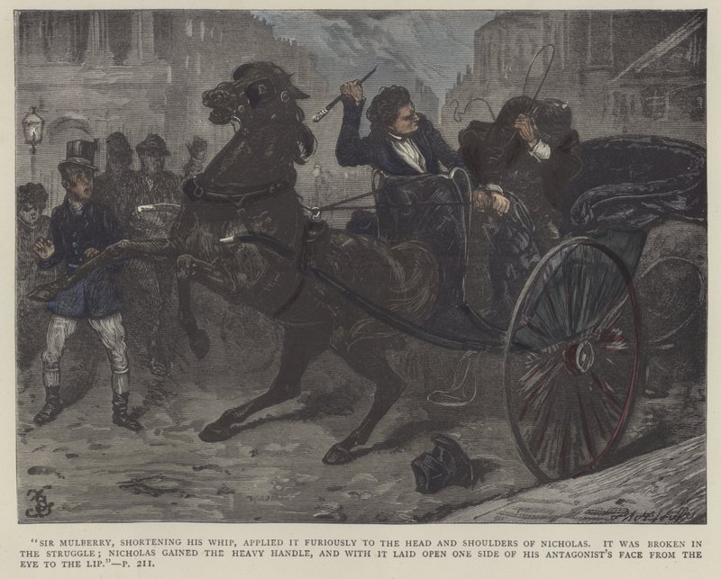 Illustratie voor Nicholas Nickleby door Frederick L. Bernard