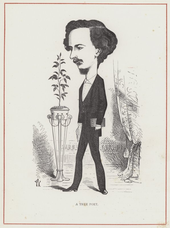 Algernon Charles Swinburne door Frederick Waddy