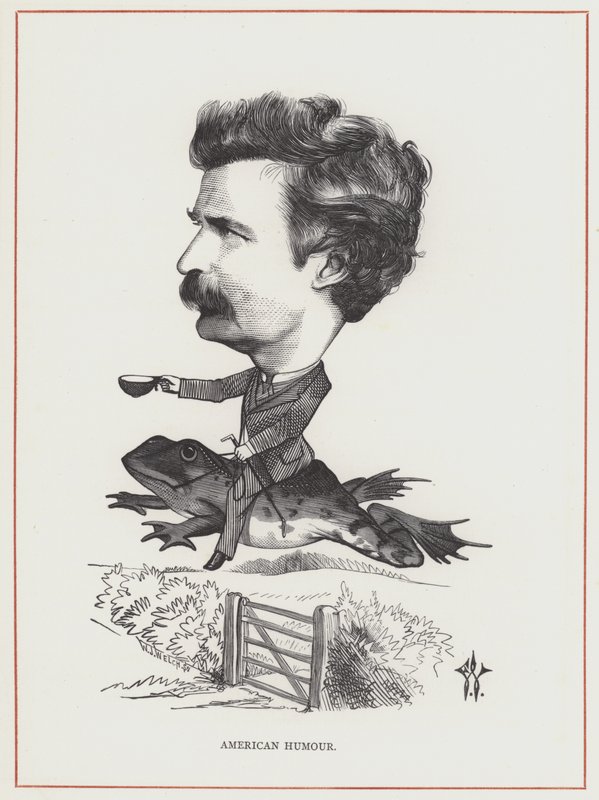 Mark Twain door Frederick Waddy