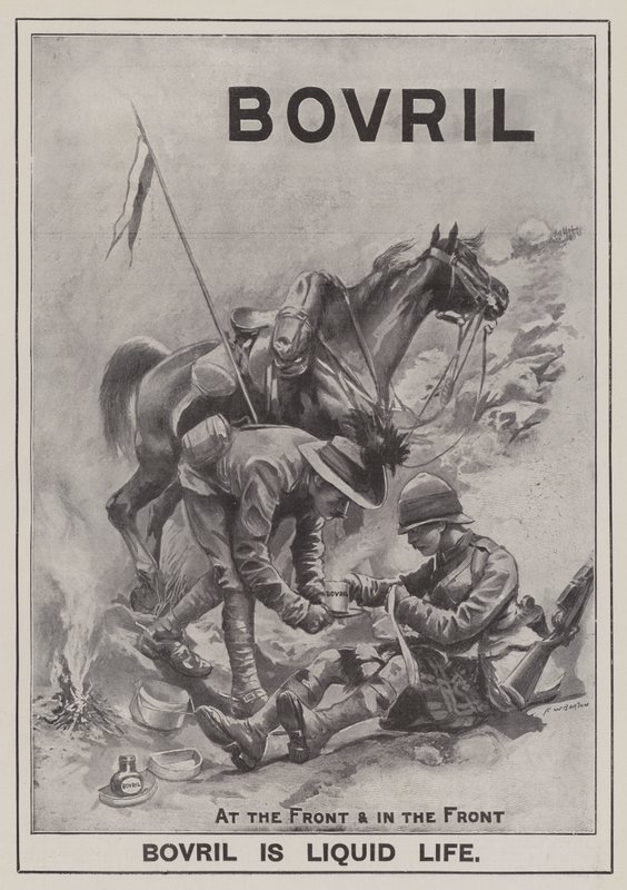 Advertentie, Bovril (gravure) door Frederick William Burton
