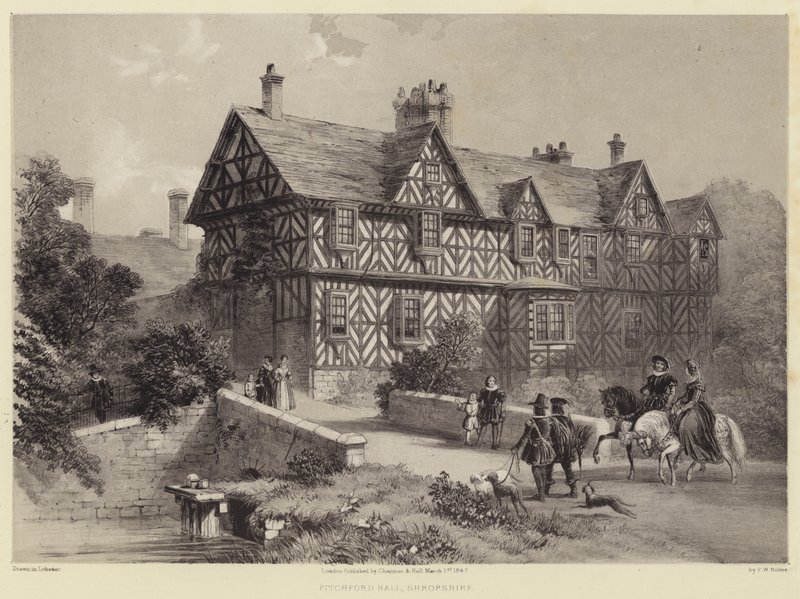 Pitchford Hall, Shropshire door Frederick William Hulme