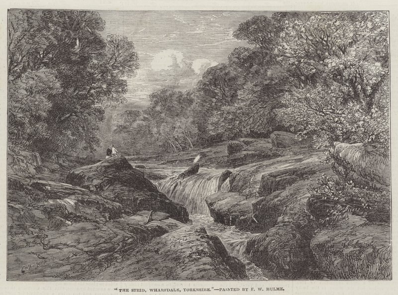De Strid, Wharfdale, Yorkshire door Frederick William Hulme
