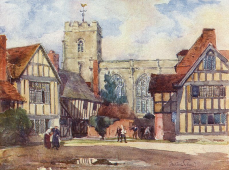Stratford-on-Avon, De Grammatica School door Frederick William Newton Whitehead