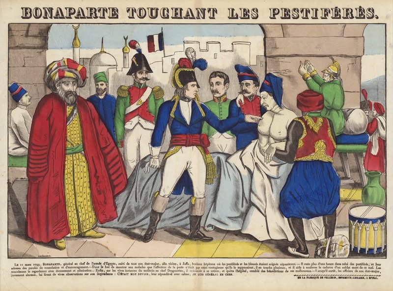 Bonaparte raakt de pestlijders aan door French School