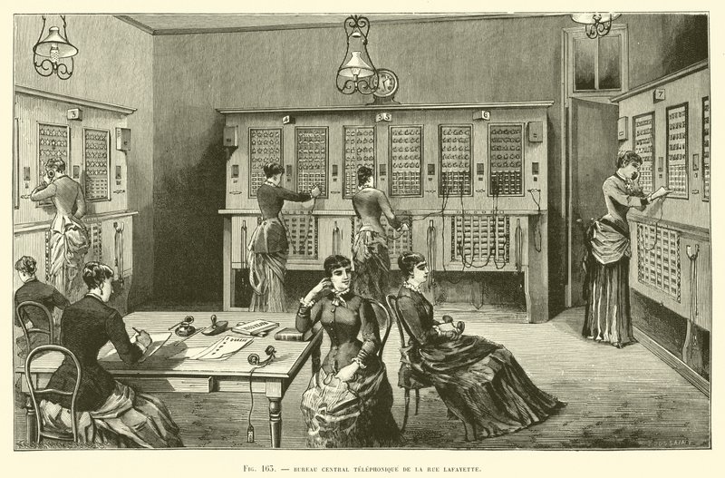 Centrale Telefoonkantoor Aan De Rue Lafayette door French School