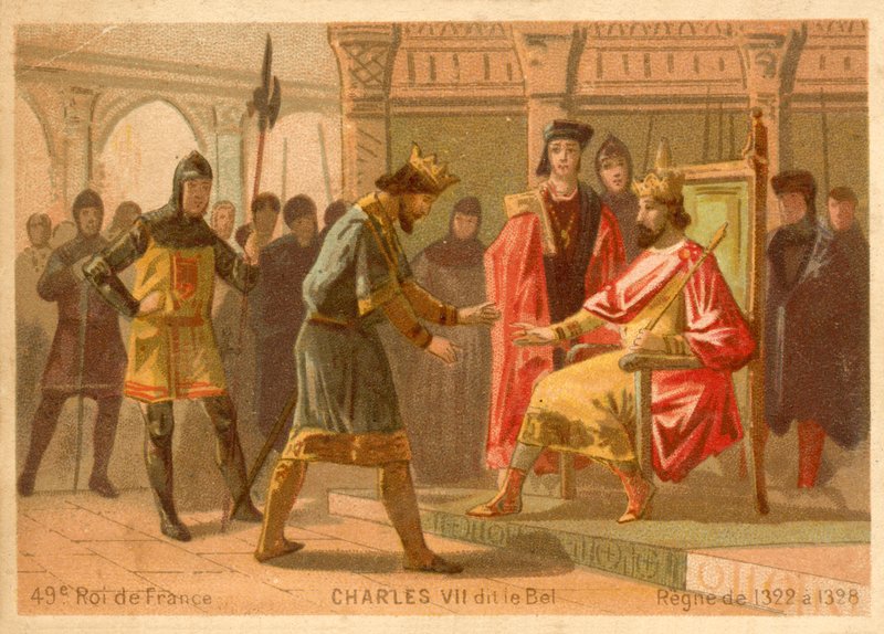 Karel IV van Frankrijk door French School