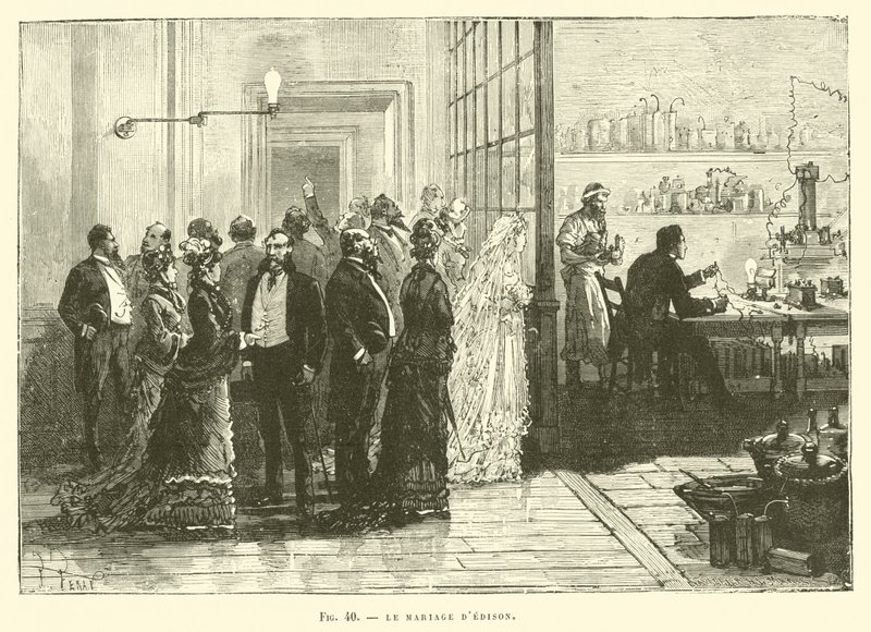 Het huwelijk van Edison door French School