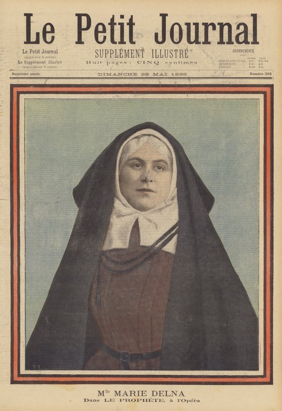 Marie Delna in de opera Le Prophète bij de Parijse Opera door French School