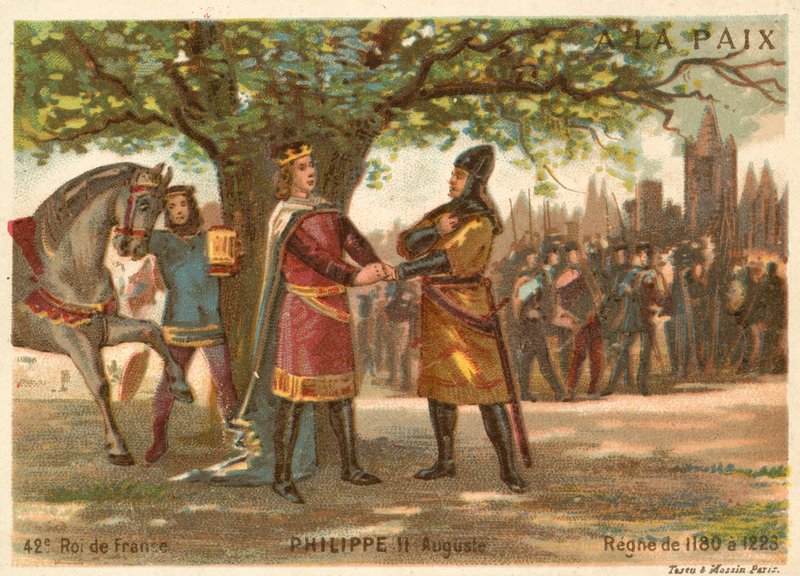 Filips Augustus, koning van Frankrijk door French School