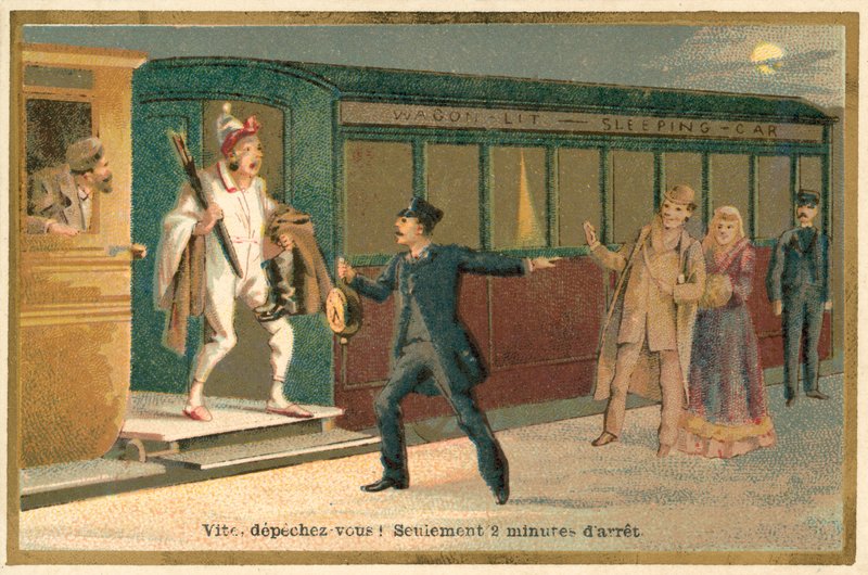 Snel, haast je, slechts een stop van twee minuten door French School