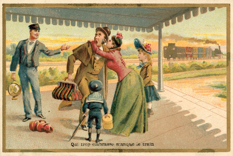 Wie te veel omhelst, mist de trein door French School