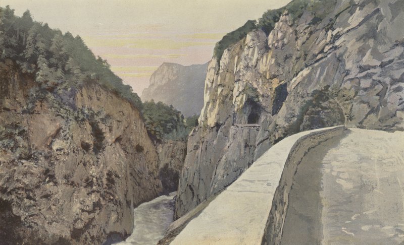 Aime, Kloof van de Isere, Route van Moutiers naar Aoste door French Photographer