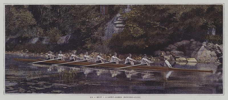 Een acht bij Saint James Roeiclub, Frankrijk door French Photographer