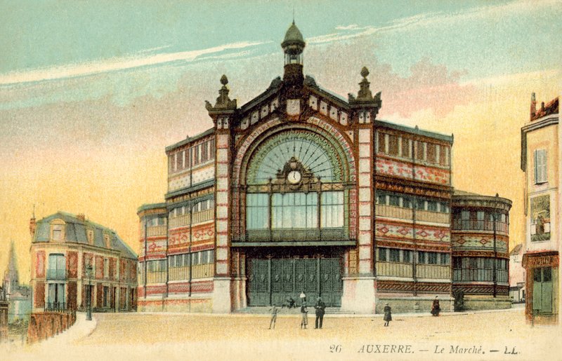 Auxerre, Frankrijk, de markt door French Photographer