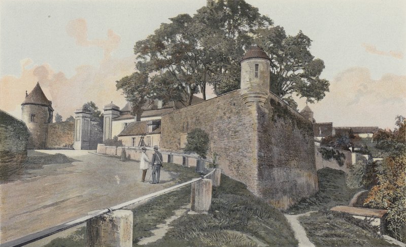 Avallon, Oude vestingwerken door French Photographer