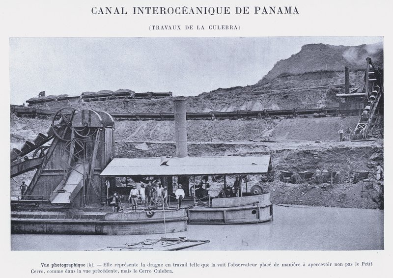 Interoceanisch Kanaal van Panama, Werkzaamheden bij de Culebra door French Photographer