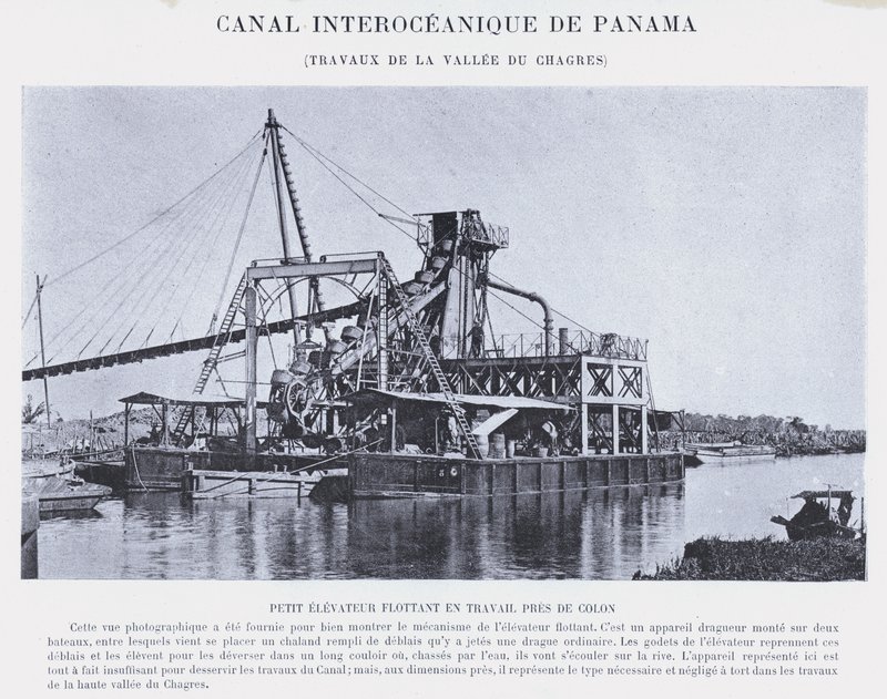 Interoceanisch Kanaal van Panama, Werkzaamheden in de Vallei van Chagres door French Photographer