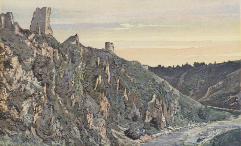 Crozant, Ruïnes van het Kasteel aan de Creuse, Noordoostzijde door French Photographer
