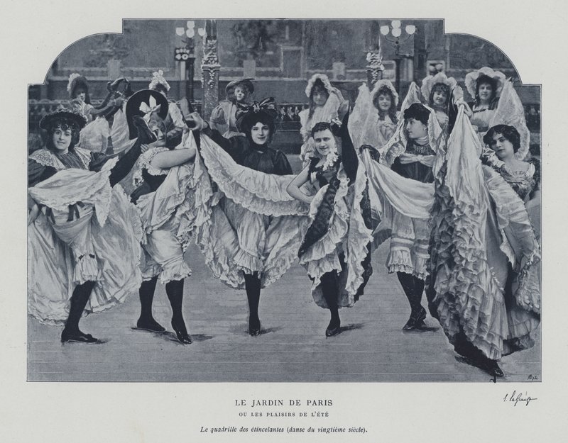Dansers in de Jardin de Paris door French Photographer